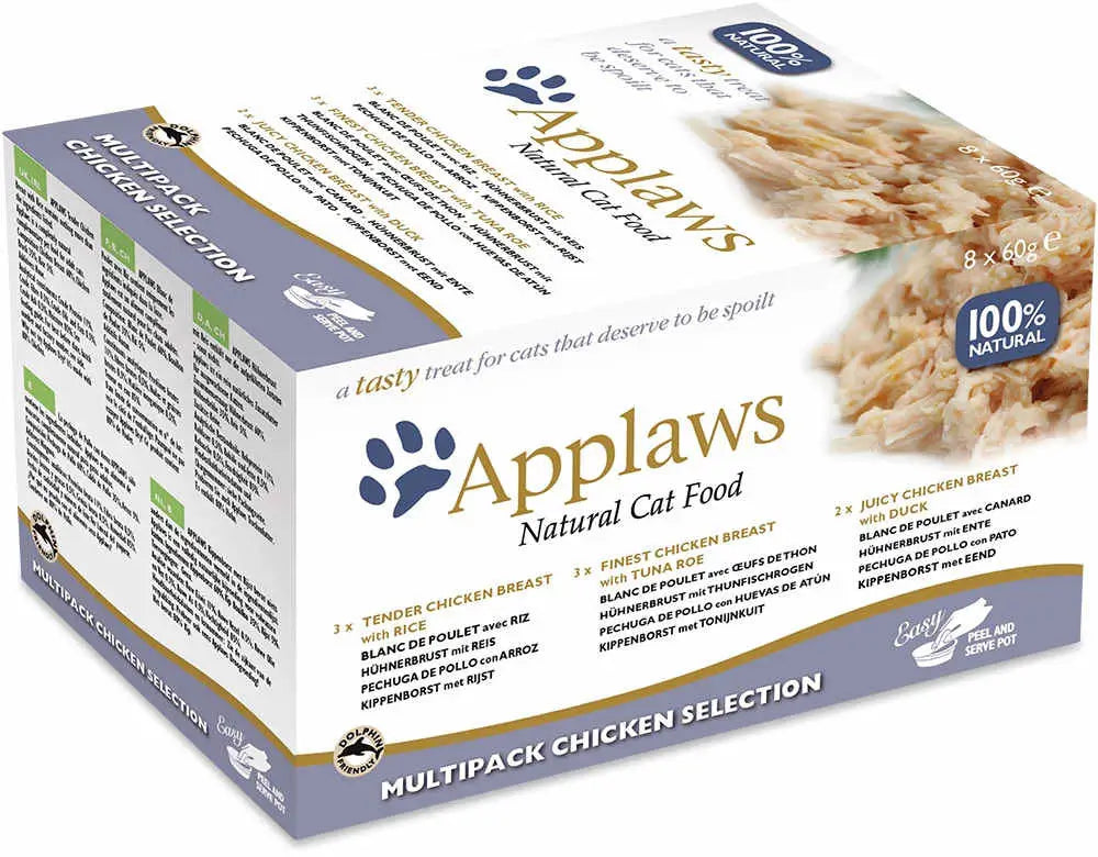 Applaws Cat Tarrina Multi Seleccion Pescado 8X60