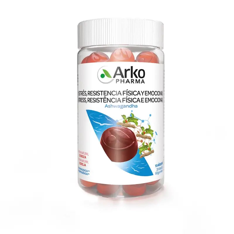 Arkopharma Arkogummies Stress, Physical and Mental Stamina, Ashwagandha, 60 gummies