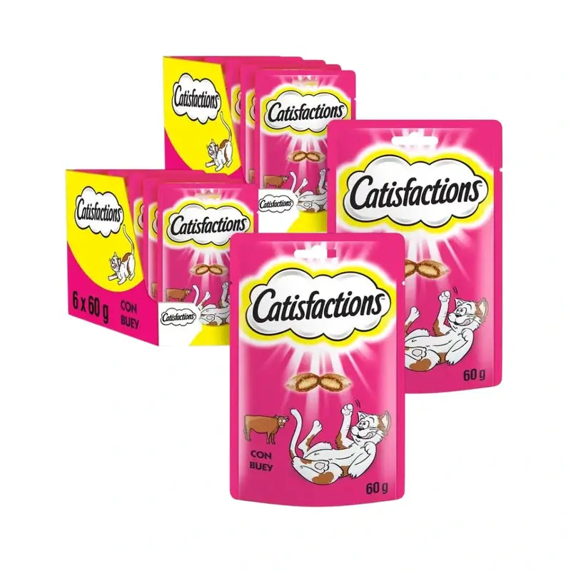 Catisfaction Feline Beef, Pack Of 2, 6X60Gr