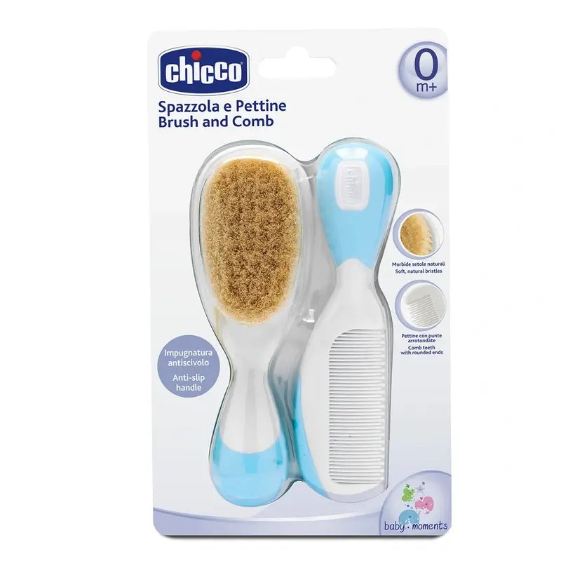 Chicco Comb & Brush Set Blue