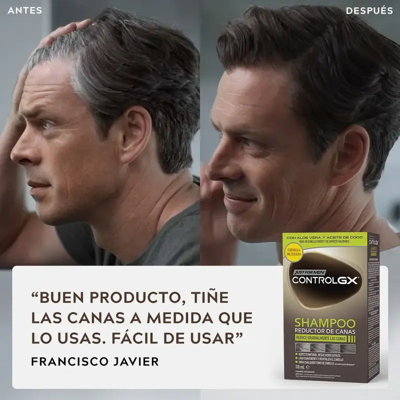 Just For Men Control Gx Grey Hair Reducer Shampoo 118 ml