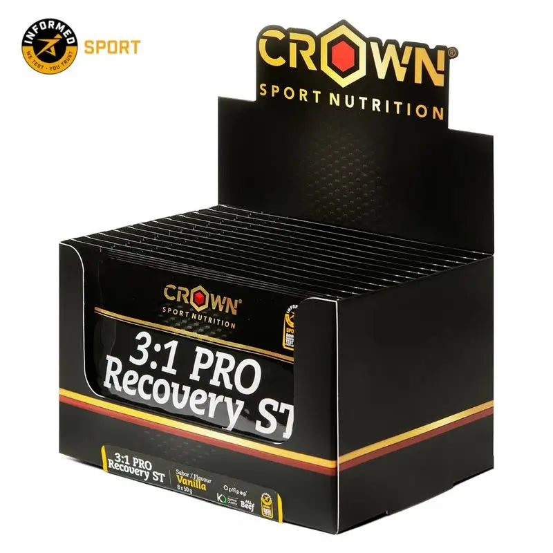 Crown Sport Nutrition 3:1 Pro Recovery Vainilla Monodosis , 14 x 50 gr