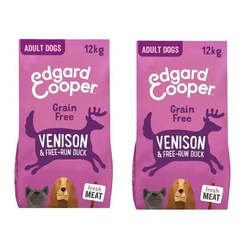 Edgard & Cooper Dog Food 12Kg Venison Meat, Pack Of 2