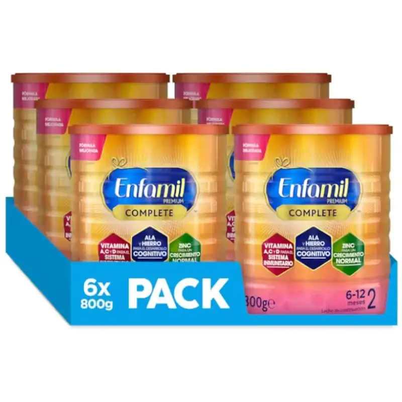 Enfamil Complete 2 Milk For Continuation, Pack 6 X 800 Gr