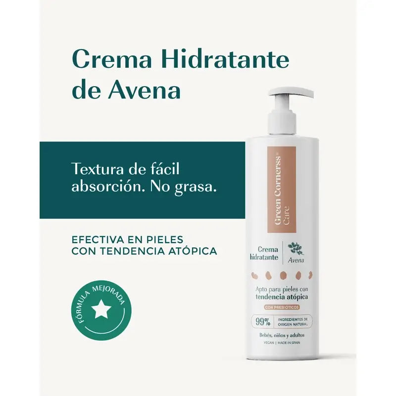Green Cornerss Oatmeal Moisturising Cream, 3 x 280 ml