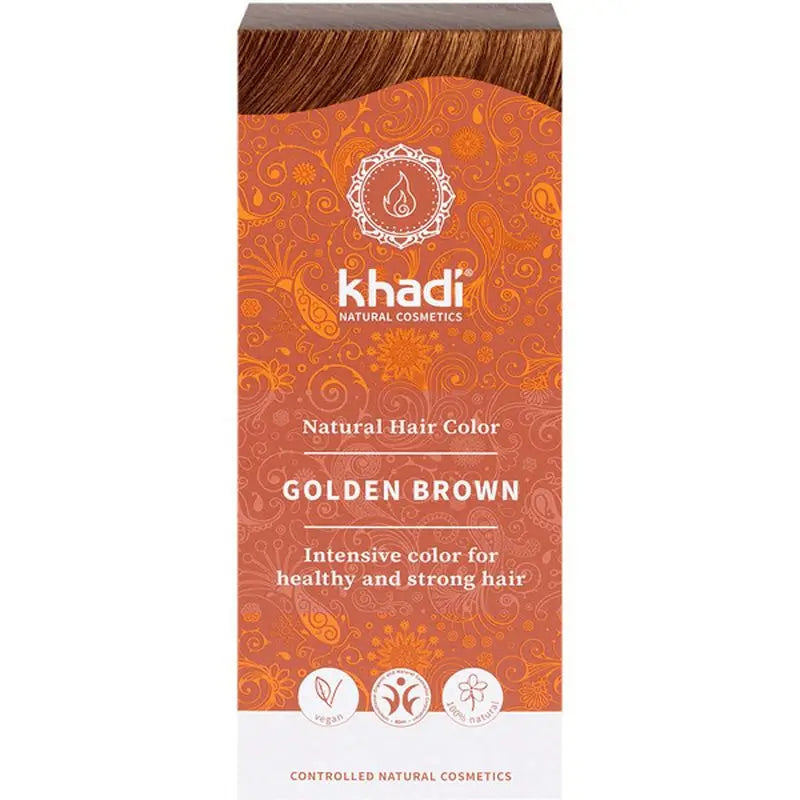 Khadi Herbal Color Castaño Dorado , 100 gr