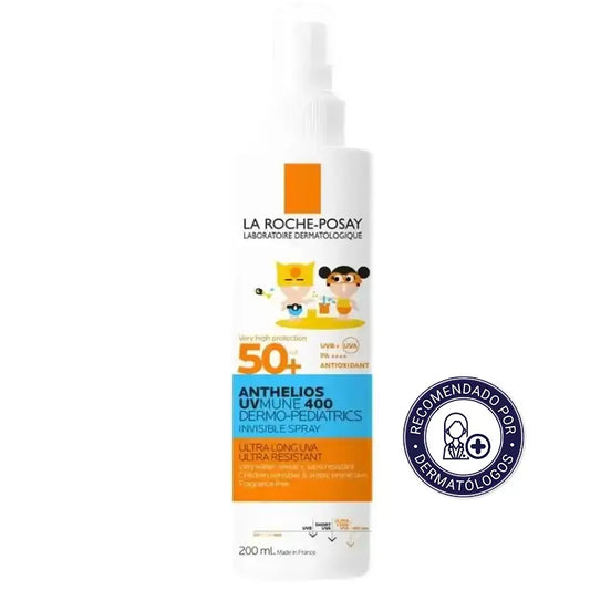 La Roche Posay Anthelios Dermo-Pediatrics Invisible Spray SPF 50+ Children's Sunscreen, 200 ml
