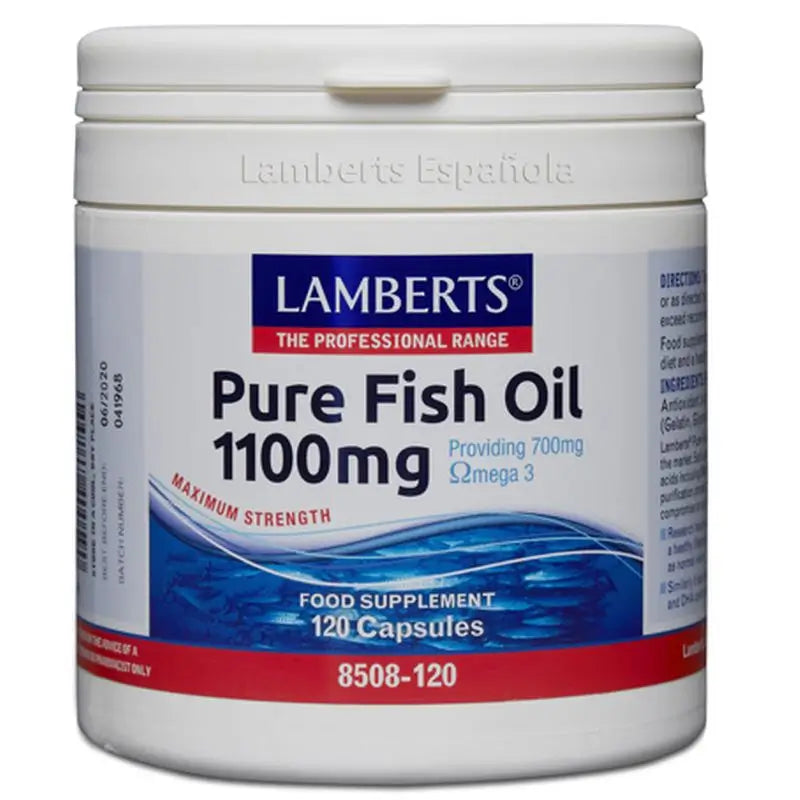 Lamberts Aceite De Pescado Puro , 120 cápsulas