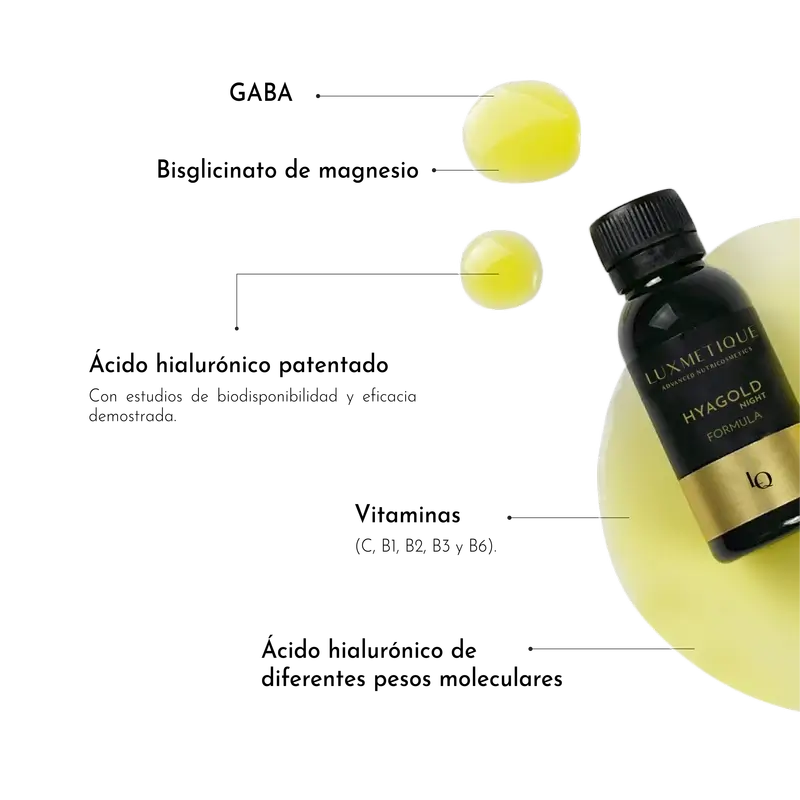 Luxmetique Hyagold Night Formula 15 Vials 15 drinkable vials x 30ml