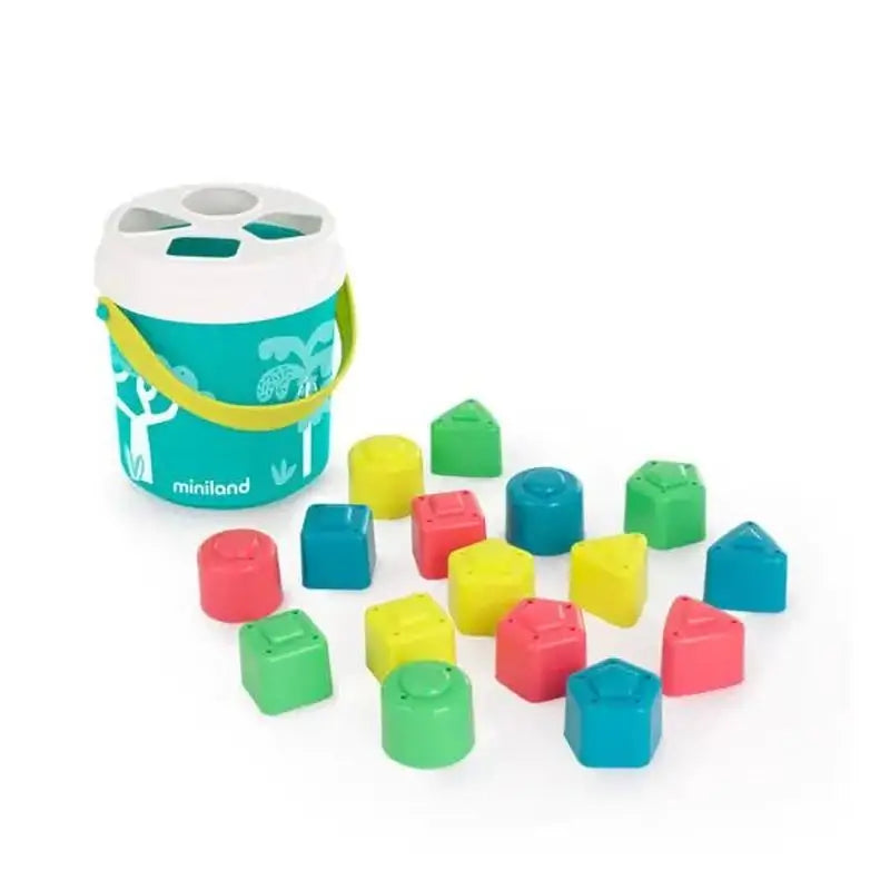 Miniland Encajables Para Bebés De Color Turquesa