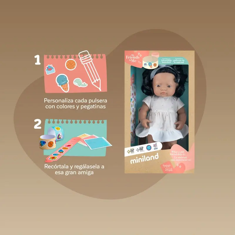 Miniland Latin Doll 38 Cm My Friends & Me