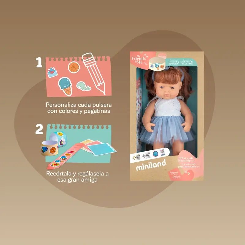 Miniland Redhead Doll 38 Cm My Friends & Me