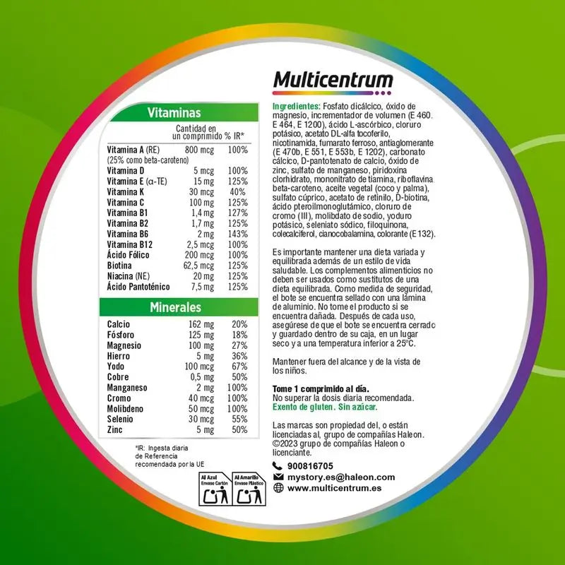 Multicentrum Multivitamin Food Supplement for Adults, 90 tablets