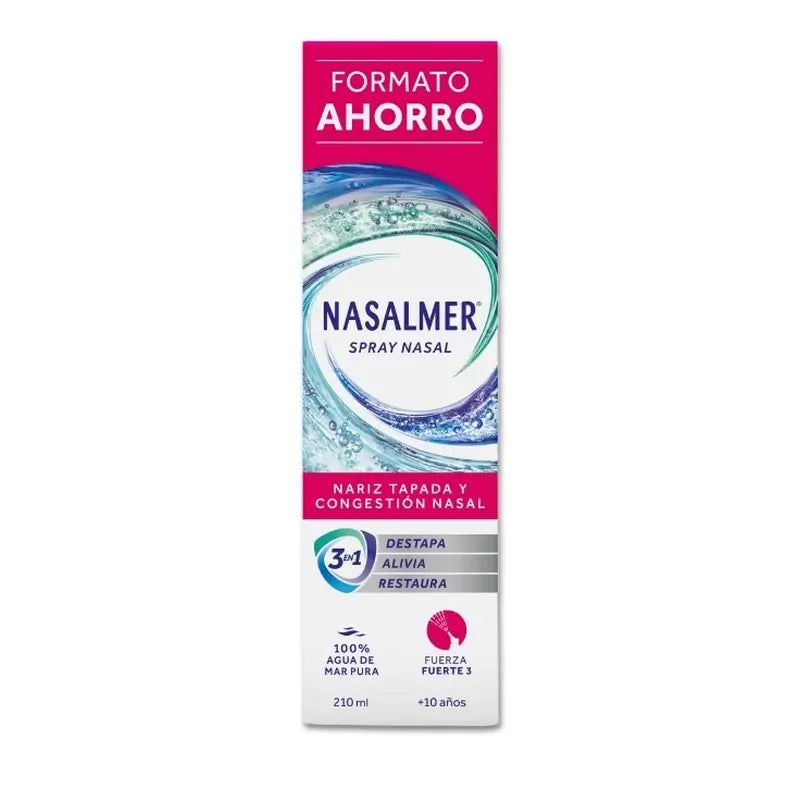 Nasalmer Strong, Nasal Decongestion & Deep Cleansing, 210 Ml Spray