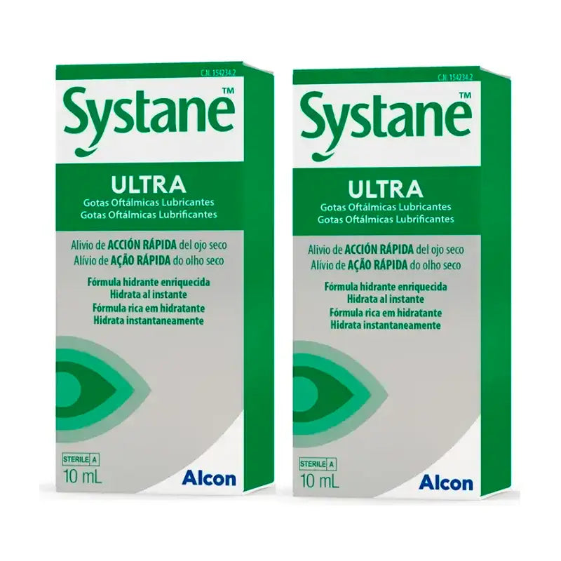 Systane Ultra Eye Drops, Pack 2 X 10 Ml