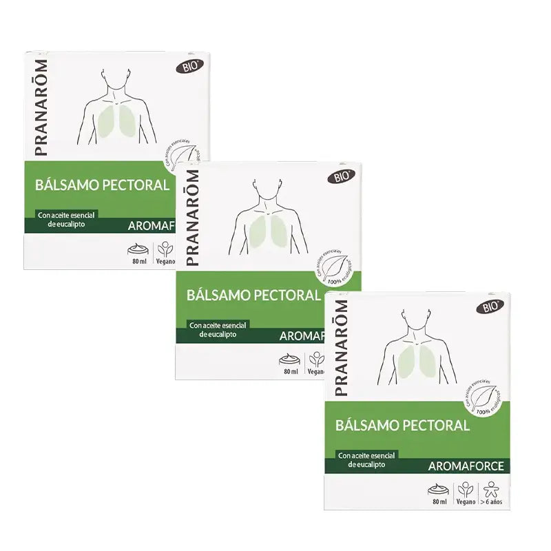 Pranarôm Bronchial Capsules With 100% Organic Essential Oils , 3X30 Capsules