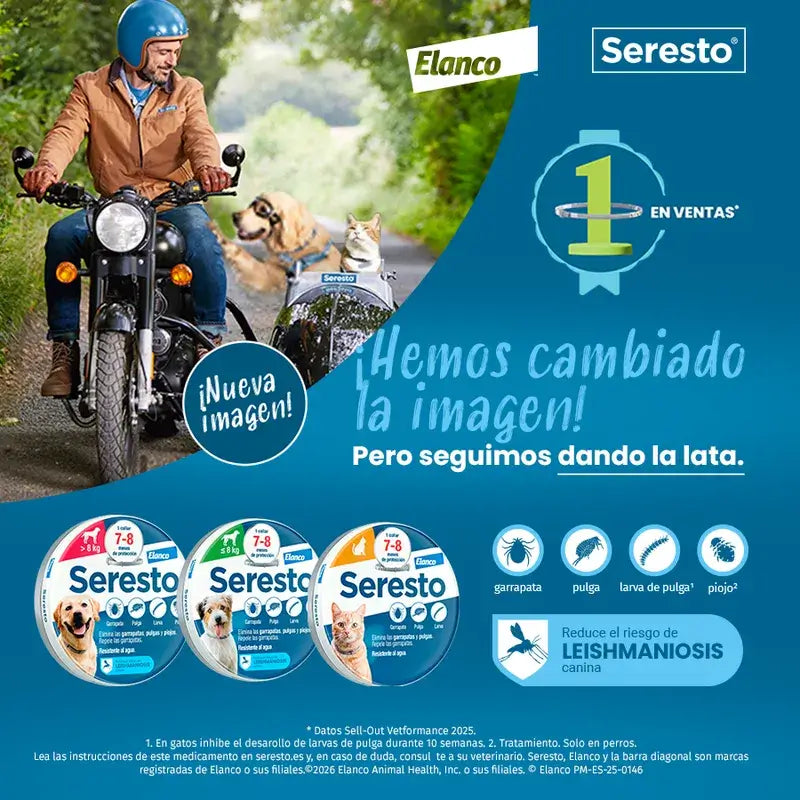Seresto Dog Collar -8Kg Small Pack 2 units