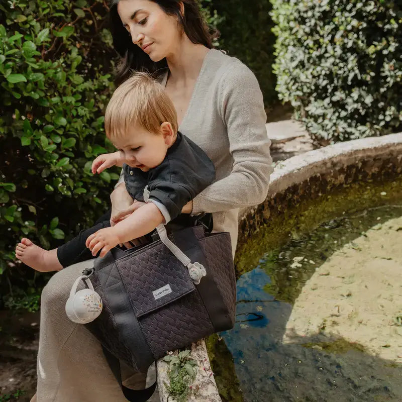 Suavinex Pacifier Holder Wonderland, Beige