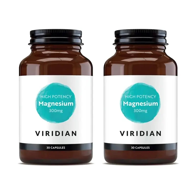 Viridian Magnesium High Potency 300Mg, 2X30Cap.Veg.