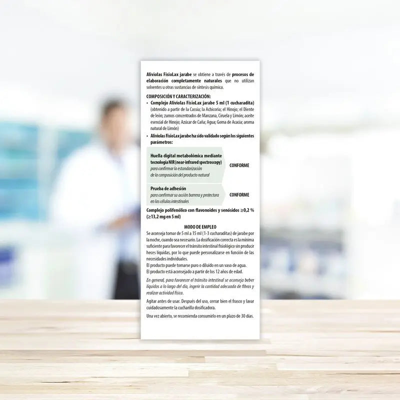 Aboca Aliviolas Fisiolax Syrup Constipation, 180 g