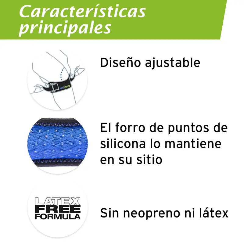 Actimove Adjustable Patellar Strap, Black, Universal Size