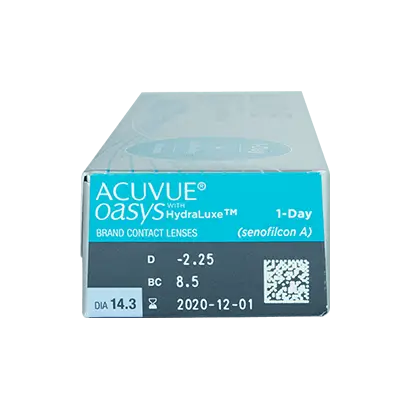 Acuvue 1 Day Oasys With Hydraluxe Daily Lenses , 30 units - +0.75, 9.0, 14.30