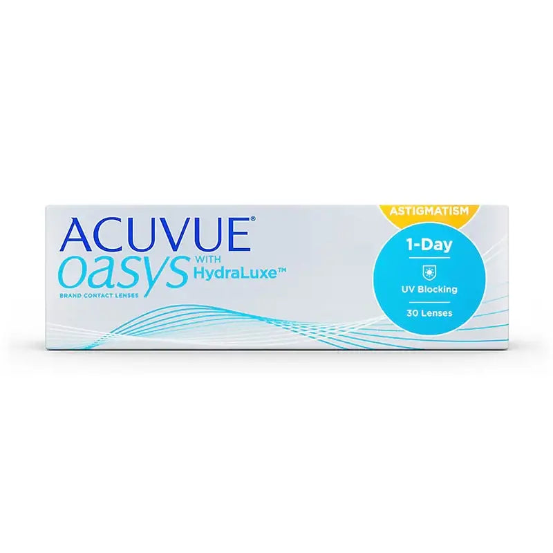 Acuvue Oasys 1 Day With Hydraluxe Daily Toric Lenses , 30 units - -1.00, -0.75, 100, 8.5, 14.30