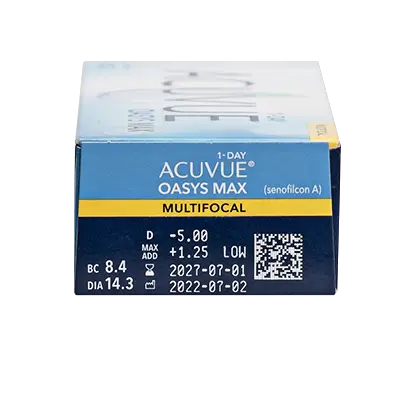 Acuvue Oasys 1 Day With Hydraluxe Daily Toric Lenses, 90 Units - +0.00, -2.25, 180, 8.5, 14.30