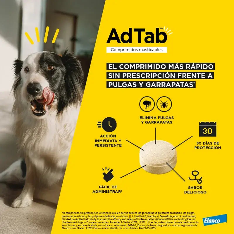 AdTab 112Mg Chewable Tablets Dogs 2,5-5,5Kg, 1Cpd