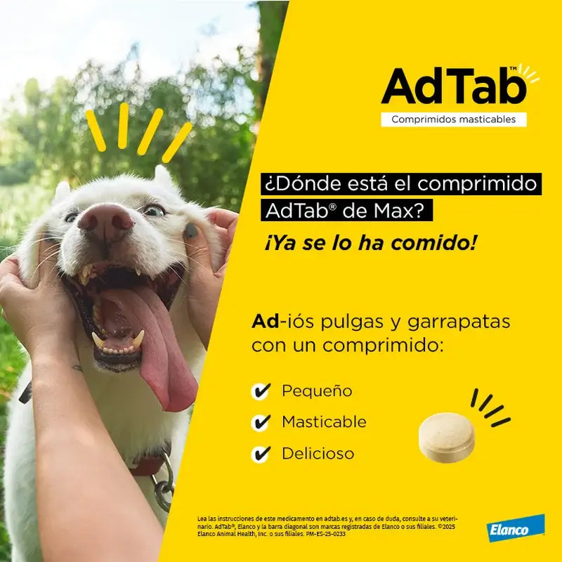 AdTab 112Mg Chewable Tablets Dogs 2,5-5,5Kg, 1Cpd