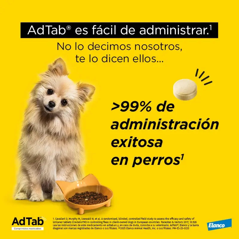 AdTab 112Mg Chewable Tablets Dogs 2,5-5,5Kg, 1Cpd