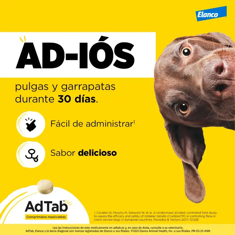AdTab 112Mg Chewable Tablets Dogs 2,5-5,5Kg, 1Cpd