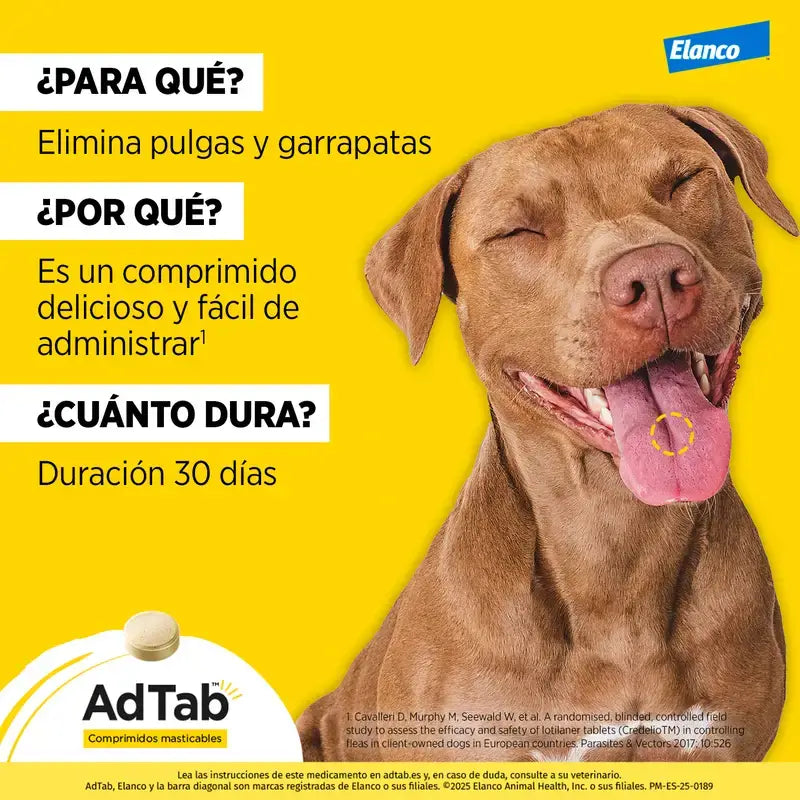 AdTab 112Mg Chewable Tablets Dogs 2,5-5,5Kg, 1Cpd