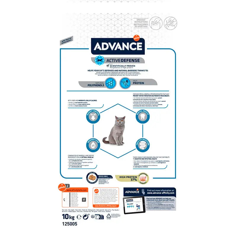 Advance Feline Adult Sterilised Turkey 10Kg, cat food