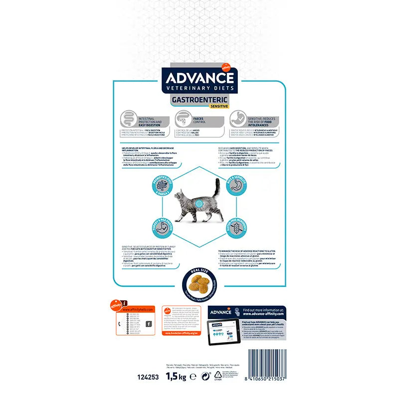 Advance Vet Feline Adult Gastro Sensitive 1,5Kg, cat food