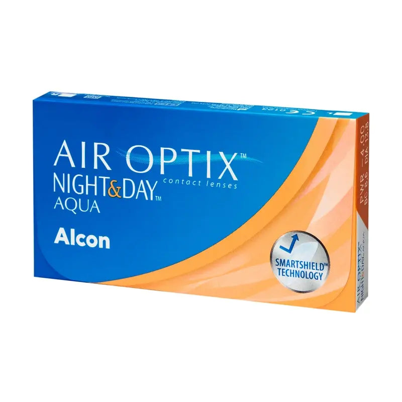Air Optix Night&Day Aqua Spherical Monthly Contact Lenses, 6 units - -5.25, 8.6, 13.8