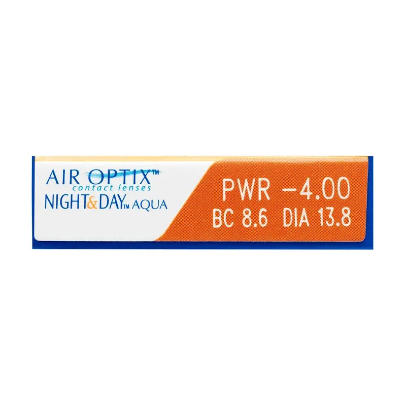 Air Optix Night&Day Aqua Spherical Monthly Contact Lenses, 6 units - -4.50, 8.6, 13.8