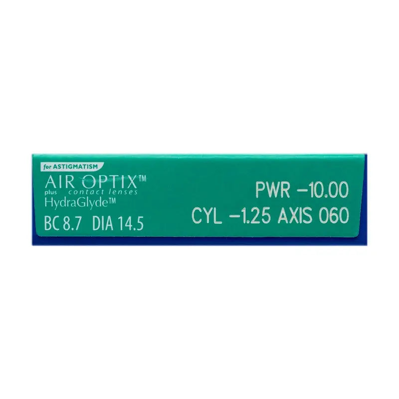 Air Optix Plus HydraGlyde Monthly Toric Lenses , 6 units - -2.50, -1.25, 30, 8.7, 14.50
