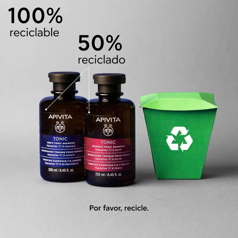 APIVITA Men's Hair Loss Toning Shampoo with Sea Buckthorn and Rosemary 250 ml