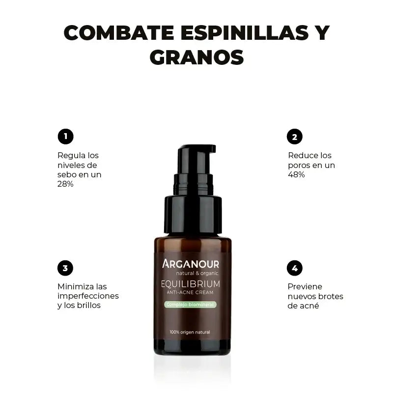 Arganour Facial Equilibrium Anti-Acne Cream, 50 Ml