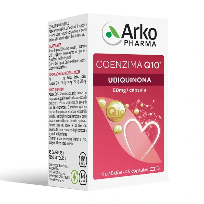 Arkopharma Arkovital Coenzyme Q10, 45 capsules