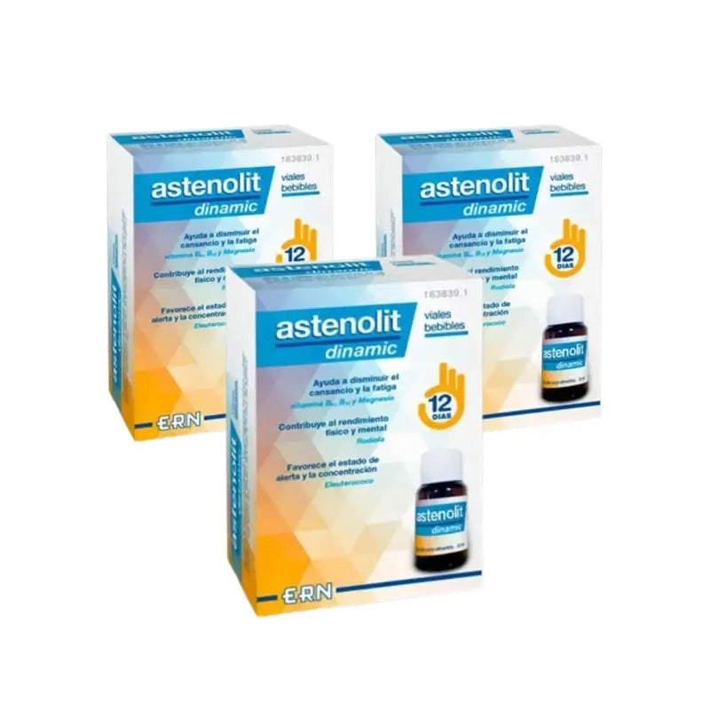 Astenolit Dinamic Drinkable Vials Pack 3 x 12 Vials x 10 ml