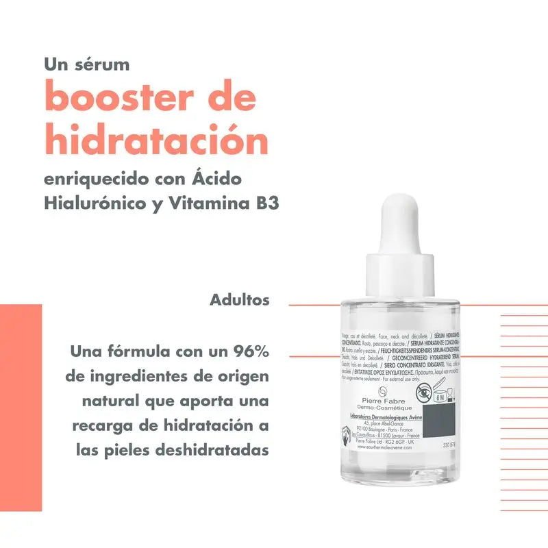 Avène Hydrance Boost Moisturising Serum Concentrate, 30 ml