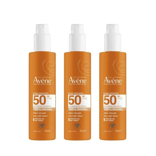 Avène Sun Spray for Sensitive Skin Spf 50+, 3 x 200 ml