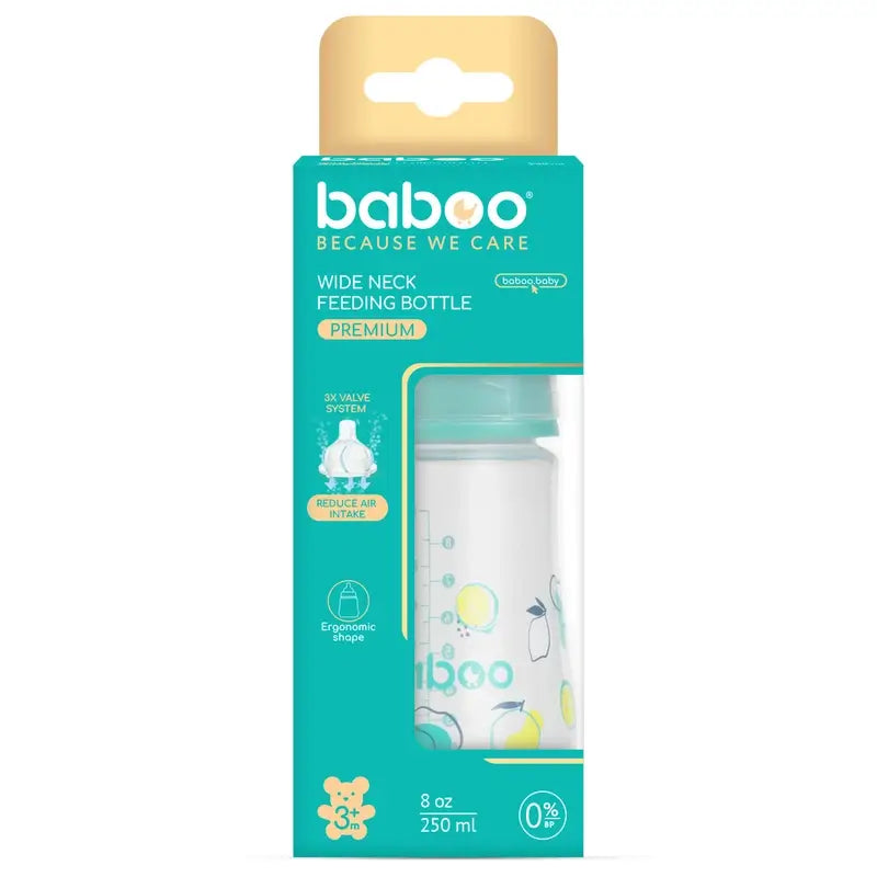 Baboo Anti-Colic Bottle 3+ Months Lagoon Fiesta, 250 ml
