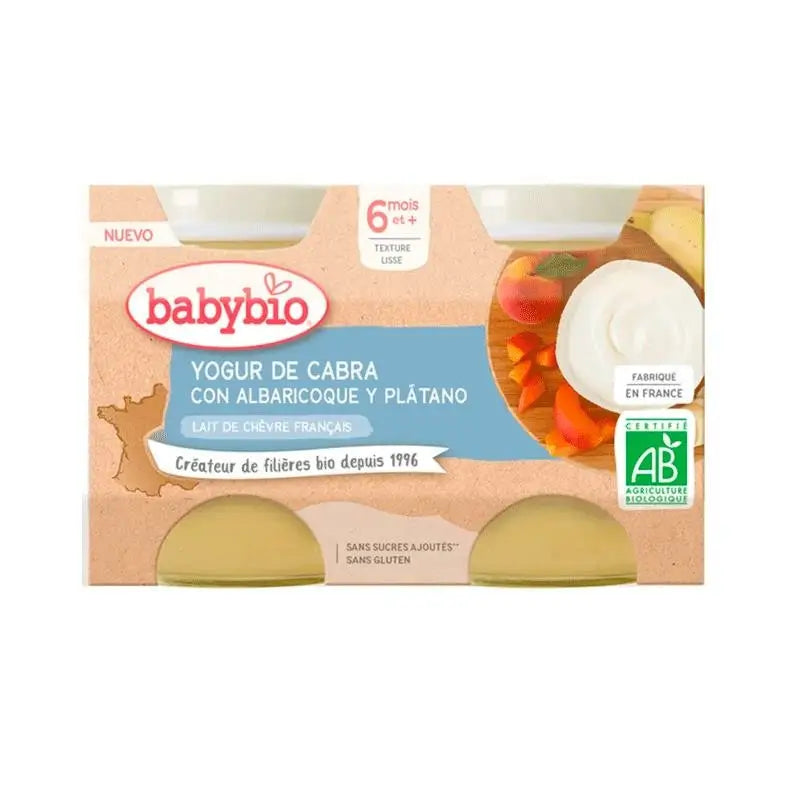 Babybio Apricot Banana Yoghurt - 2X130 g