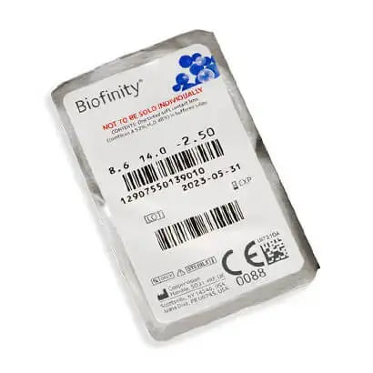 Biofinity Spherical Monthly Lenses , 3 units - -0.50, 8.6, 14.0