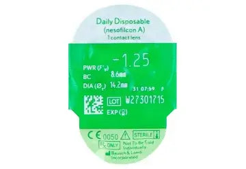 Biotrue One Day Daily Spherical Lenses , 90 units - -2.75, 8.6, 14.2