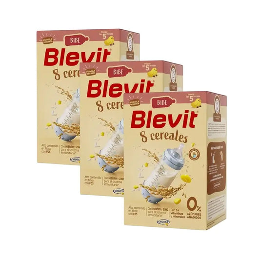 Blevit Infant Feeding Bibe 8 Cereals, 3X500 Grs