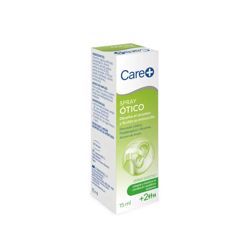 Care+ Ear Cleaning Spray For Adults & Children +2 Years , 15 ml